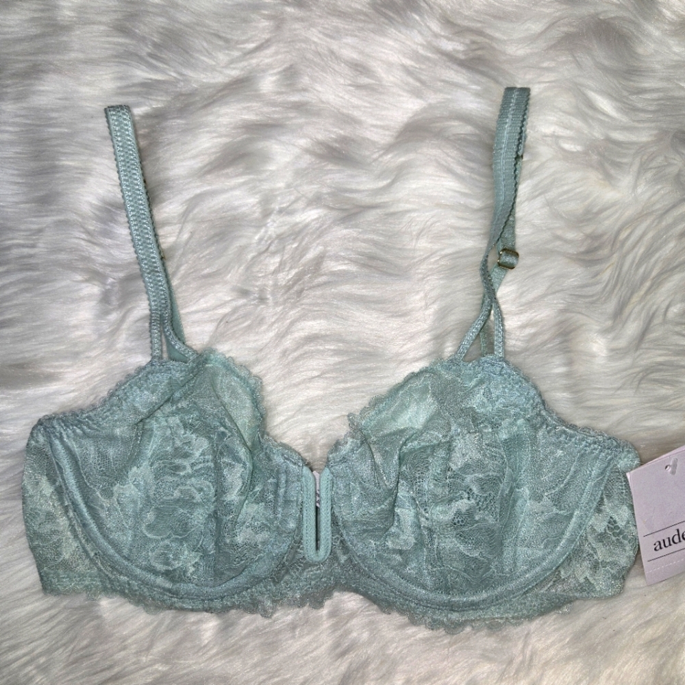 Auden Women's Unlined Balconette Bra Underwire Size 34B Green/PK5LP